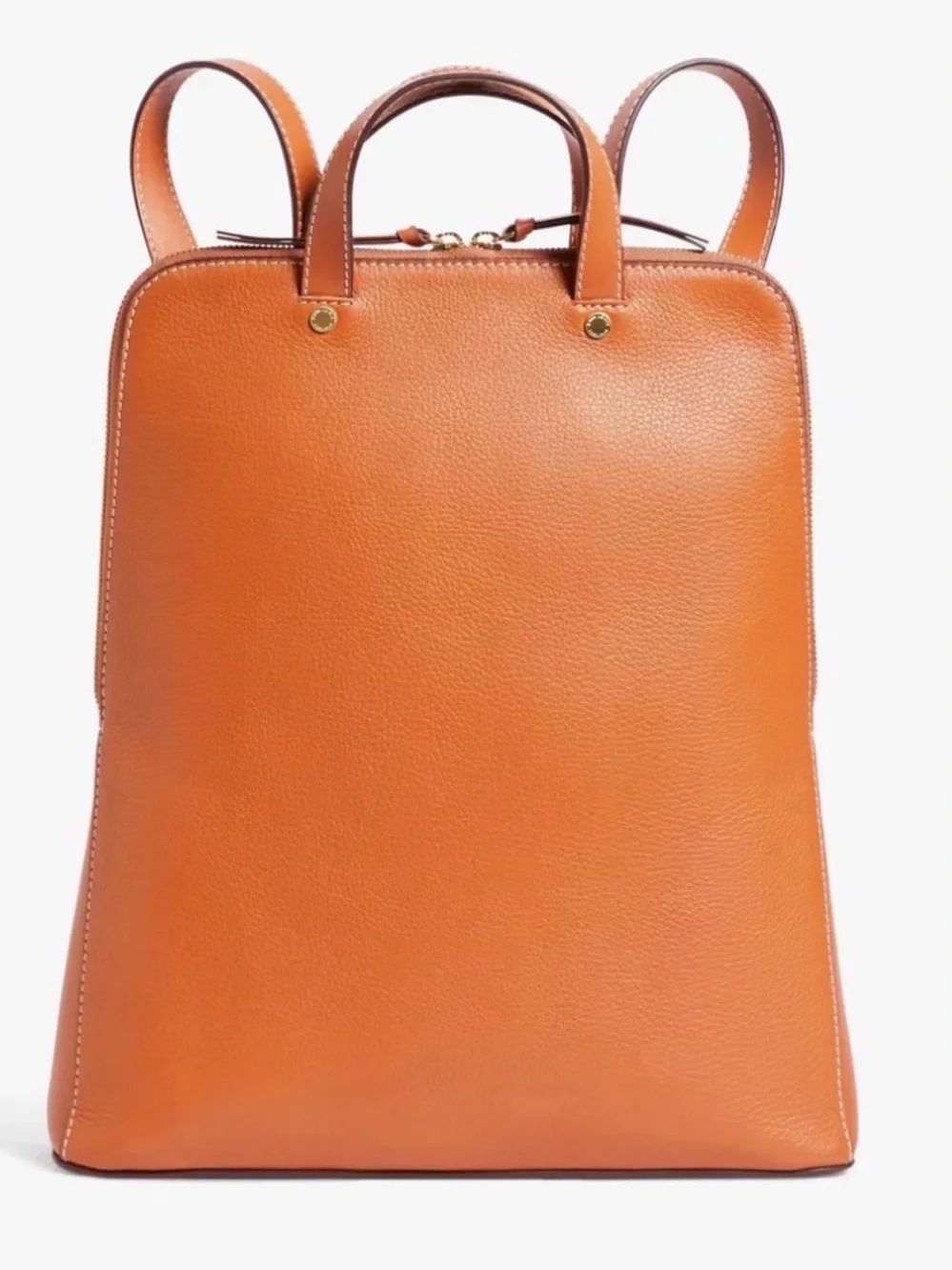 John Lewis pebbled grain leather, the zipped backpack